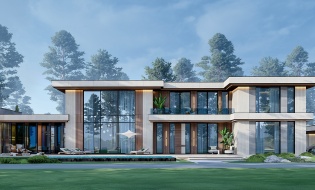 Архитектура Архитектурный проект дома с панорамными окнами